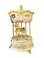 Hallmark Keepsake Vintage 1995 Tobin Fraley Holiday Carousel Light and Music Ornament
