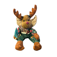 Wang's International Quilted Animal Dressed Boy Moose Musical
