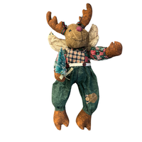 Wang's International Quilted Animal Dressed Boy Moose Musical
