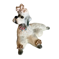 CoCo Josef Originals Gray Poodle Ceramic Figurine
