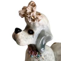 CoCo Josef Originals Gray Poodle Ceramic Figurine
