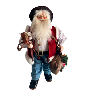 Western-Country Santa Claus Cowboy Christmas Decor