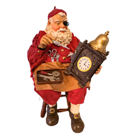 Vintage Santa Claus Fabriche Christmas Kurt Adler Santa Clock Maker
