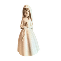 Vintage Holy Communion Figurine Girl NAO by Lladro
