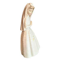 Vintage Holy Communion Figurine Girl NAO by Lladro
