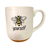 Speckled Clay Bee Yourself Coffee Mug-Cup
