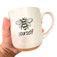 Speckled Clay Bee Yourself Coffee Mug-Cup
