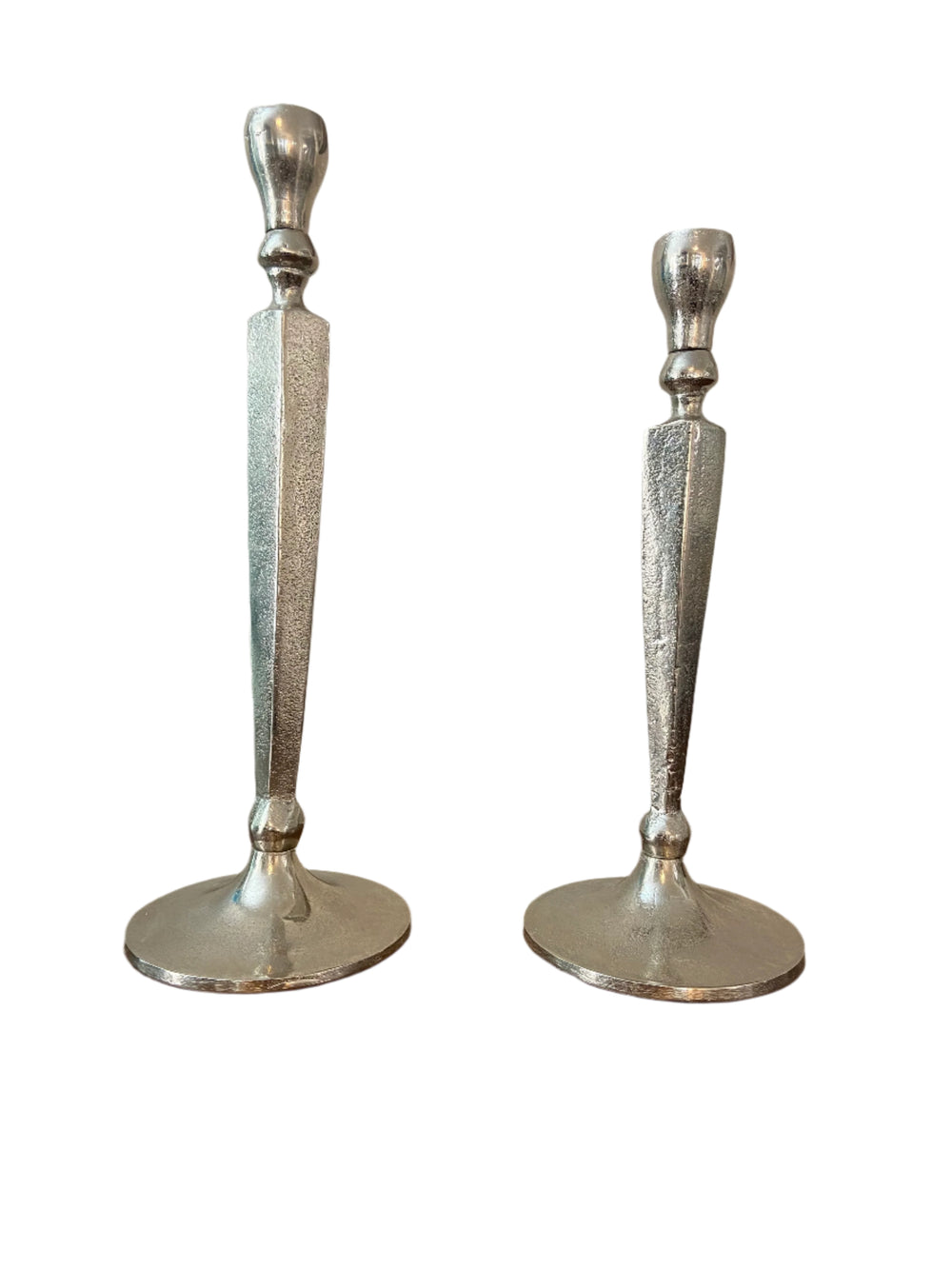 Metal Casting Candlestick Holder Set of 2