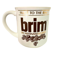 Vintage 80s Fill It To The Rim Brim Coffee Mug-Cup
