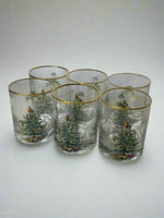 Spode Christmas Tree-Holly-Swag Glasses Set
