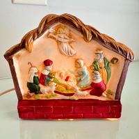 Lighted Musical Bible Scene Christmas Nativity Scene
