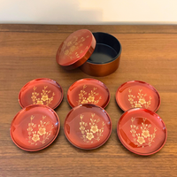 Vintage Lacquer Coaster Set
