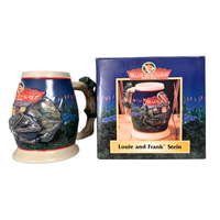 Budweiser Beer Stein-Mug King of Beers Series CS-372 Louie and Frank Stein 1998
