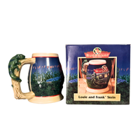 Budweiser Beer Stein-Mug King of Beers Series CS-372 Louie and Frank Stein 1998
