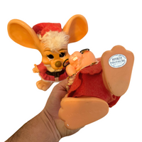 Santa and Mrs. Claus Roy Des Big Ears Christmas Figure Mouse-Bank Set
