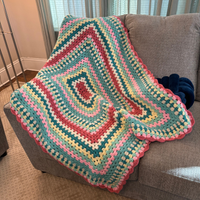 Crochet Handmade Throw Blanket
