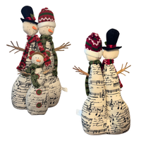 Snowman Family Plush Christmas Decoration
