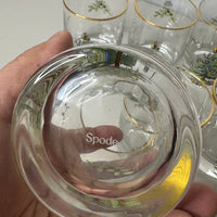 Spode Christmas Tree-Holly-Swag Glasses Set