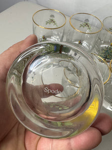 Spode Christmas Tree-Holly-Swag Glasses Set