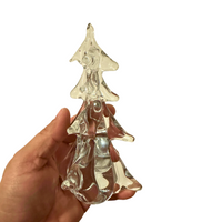 Vintage Clear Glass Christmas Tree
