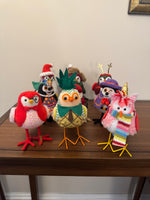 Holiday Decor Seasonal Birds Set of 9
