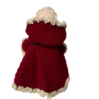 Vintage Santa Claus Handmade Crochet Christmas Outfit Doll
