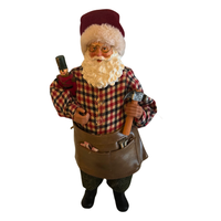 Vintage Santa Claus Figure Carpenter Toy Maker
