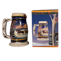 Budweiser Beer Stein-Mug Holiday In The Mountains Series CS-416 2000
