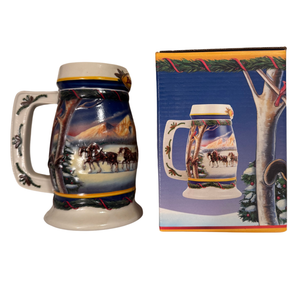 Budweiser Beer Stein-Mug Holiday In The Mountains Series CS-416 2000