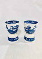 Vintage Copeland Spode's Tower England Double Egg Cup Set of 2
