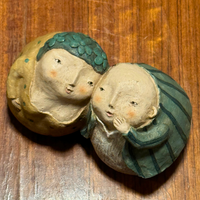 Charming Beryl and George Roly-Poly Family figurine
