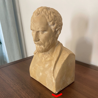 Demosthenes Head Bust F. Barbedienne Fondeur Cast Foundry Stamped
