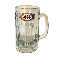 Vintage A&W Root Beer All American Food Authentic Glass Mug-Cup
