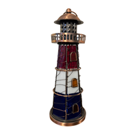 Lighthouse Metal Glass Americana Style Lamp-Lantern
