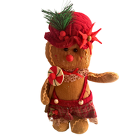 Gingerbread Plush Dolls Christmas Decor
