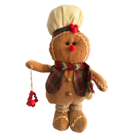 Gingerbread Plush Dolls Christmas Decor
