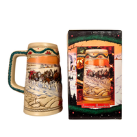 Budweiser Beer Vintage Stein-Mug Holiday American Homestead Series 1996
