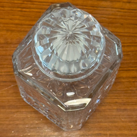 Vintage Square Crystal Cut Decanter Numbered 43
