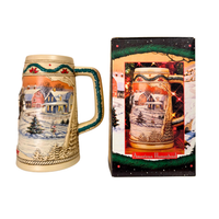 Budweiser Beer Vintage Stein-Mug Holiday American Homestead Series 1996
