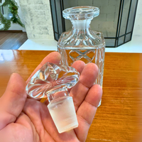 Vintage Square Crystal Cut Decanter Numbered 43
