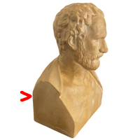 Demosthenes Head Bust F. Barbedienne Fondeur Cast Foundry Stamped
