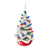 Ceramic Lighted LED Christmas Tree Nostalgia Battery-Operated 2016
