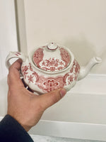 Ridgway Staffordshire Windsor Pink-Transfer Teapot with Lid
