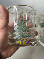 Spode Christmas Tree-Holly-Swag Glasses Set
