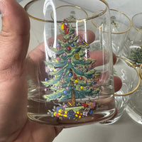 Spode Christmas Tree-Holly-Swag Glasses Set