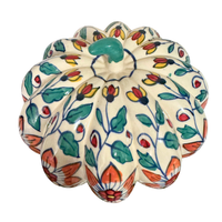 Ceramic Handpainted Multicolor Glazed Pumpkin Home Decor
