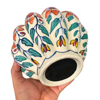 Ceramic Handpainted Multicolor Glazed Pumpkin Home Decor
