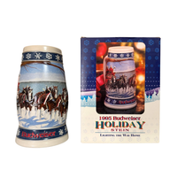 Budweiser Beer Stein-Mug Holiday Lighting The Way Home Series 1995
