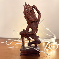 Vintage Wooden Apsara Sculpture Cambodian Dancer
