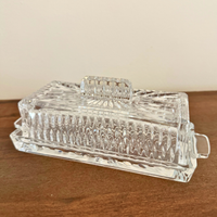 Princess House Royal Vintage Crystal Butter Dish
